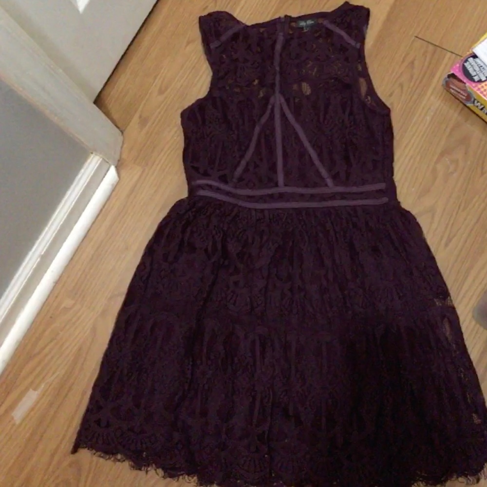 Lily Rose purple lace dress. Medium.